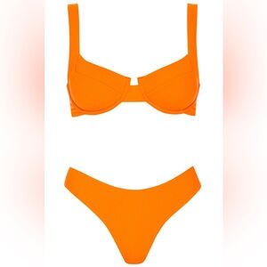 VETCHY Laguna Palm Ribbed Set Top size L bottoms size S